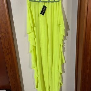 Amazon beach pants cover up size large in women new with tags in neon